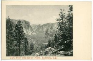 Yosemite. View from Inspiration Point, Yosemite, Cal.