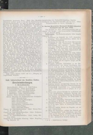 Kath. Lehrerverband des Deutschen Reiches : Vereinsmitteilungen