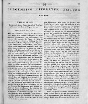 Steffens, H.: Christliche Religionsphilosophie. T. 1-2. Breslau: Max 1939 T. 1. Teleologie T. 2. Ethik (Fortsetzung von Nr. 92)
