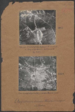 Das Munitionslager von Cérsiy nach dem Bombenangriff