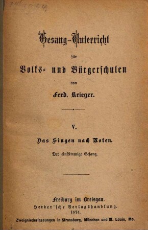 Gesang-Unterricht für Volks- und Bürgerschulen, 5
