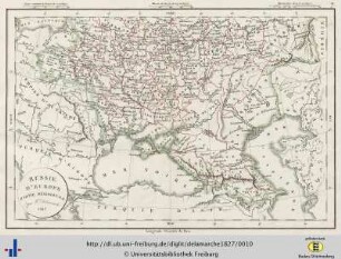 Russie d'Europe. Partie méridionale. 1827.