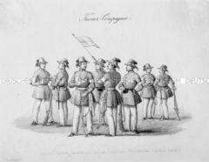 Uniformblatt Communalgarde