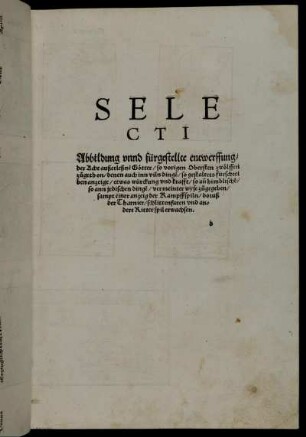 Selecti Abbildung unnd fürgestellte entwerffung/ der Acht außerleßne[n] Götter/ so vorigen Obersten zwölffen zügethon [...]