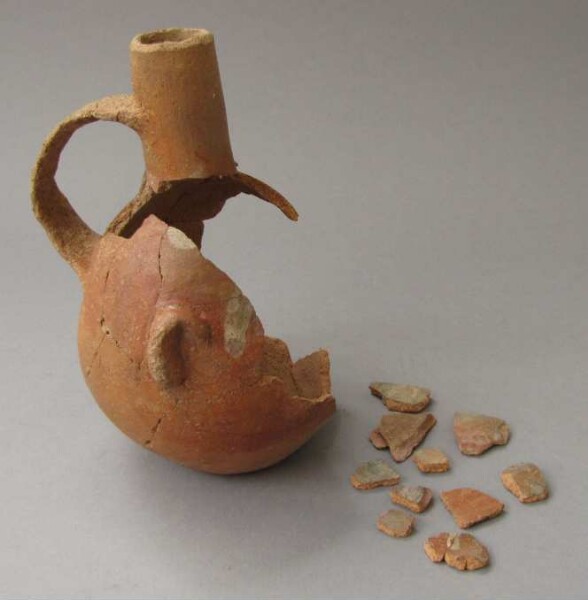 Fragments of a clay vessel