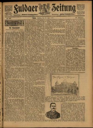 Zweite Ausgabe vom Freitag, den 19. Juni 1903.