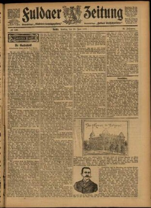 Zweite Ausgabe vom Freitag, den 19. Juni 1903.