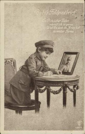 Bubi's Feldpostbrief - An Dich, lieber Vater [...]