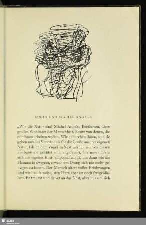 Rodin Und Michel Angelo