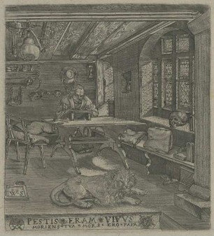 Bildnis des Martin Luther als Hieronymus im Gehäus