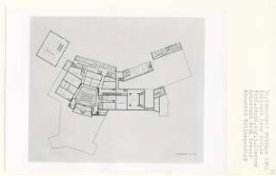 Komische Oper, Berlin-Tiergarten (Diplomarbeit bei Willy Kreuer): Grundriss Kellergeschoss 1:200