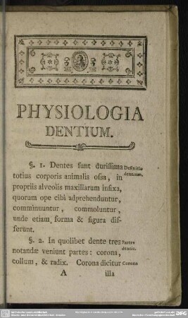 Physiologia Dentium