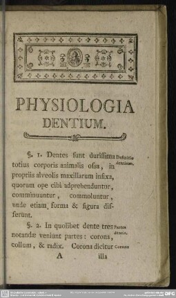 Physiologia Dentium