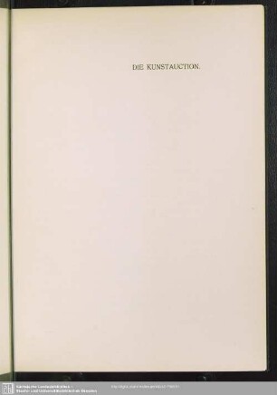 Die Kunstauction