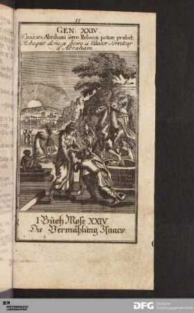 Die Vermählung Isaacs.