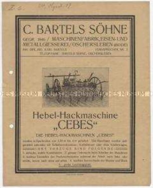 Hebel-Hackmaschine "CEBES"