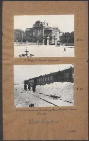 Der erste wiederverkehrende Eisenbahnzug Braila - Bucarest in Bucarest