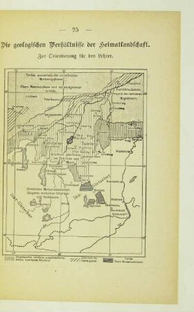 Die geologischen Verhältnisse der Heimatlandschaft