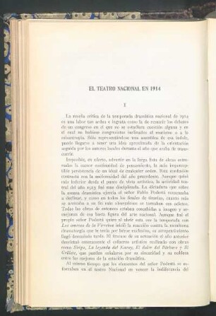 El Teatro Nacional en 1914