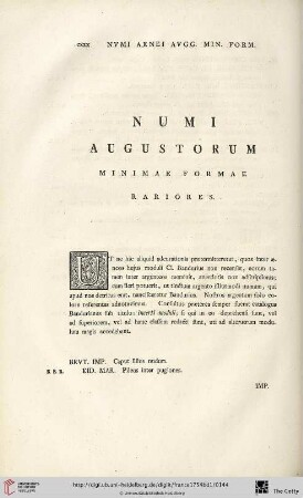 Numi Augustorum minimae formae rariores
