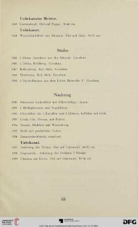Stiche (Nr. 1345-1349)