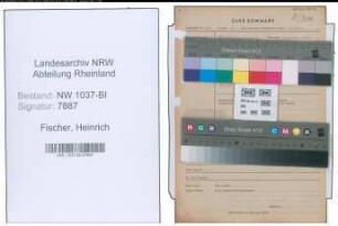 Entnazifizierung Heinrich Fischer , geb. 16.09.1888 (Verw.Angestellter)