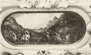 Historienbild unter dem Bildnis Dietrichs, Sohn Dietmars