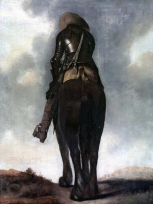 Reiter, von hinten gesehen