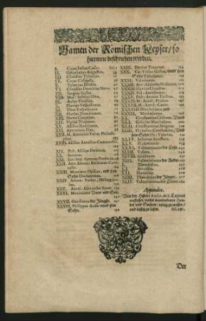 Namen der Römischen Keyser