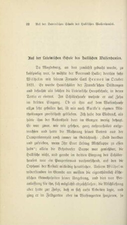 Auf der Lateinischen Schule des Hallischen Waisenhauses