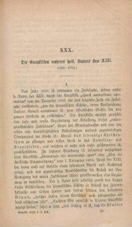 449-473 Die Encykliken unseres heiligen Vaters Leo XIII. : 1878-1885