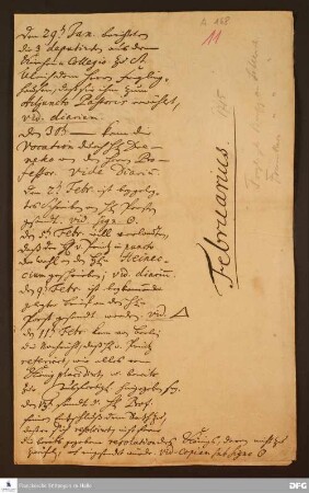 Zeitliche Darstellung der Berufung von Johann Anastasius Freylinghausen zum Adjunkten an die St. Ulrichs-Kirche in Halle.