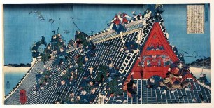 Aus dem Hakkenden: Kampf auf dem Hōryūkaku
