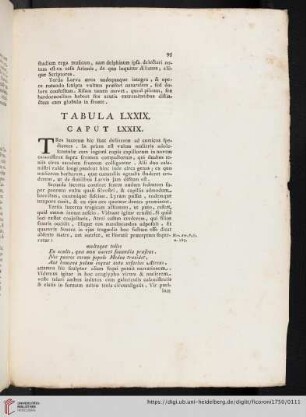 Tabula LXXIX. Caput LXXIX