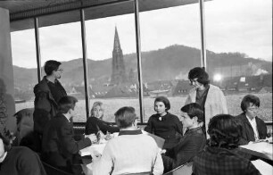 Freiburg: Neues Kolleggebäude, Dachgarten Kantine
