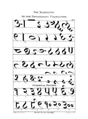 The Elements of the Devanagari Character.