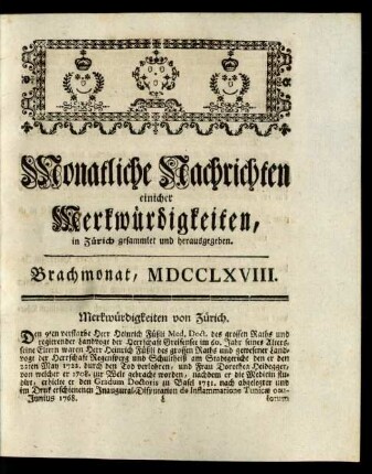 Brachmonat, MDCCLXVIII