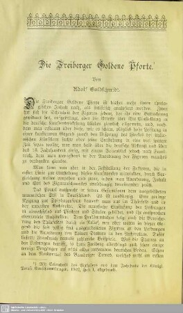 Die Freiberger Goldene Pforte