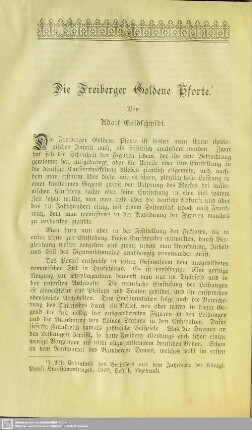 Die Freiberger Goldene Pforte