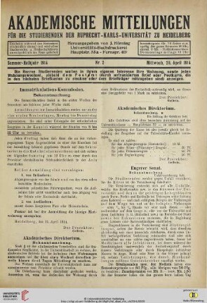Nr. 2 (29. April 1914)