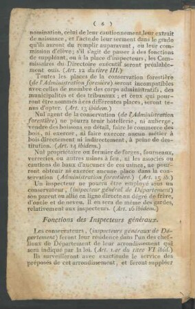Fonctions des Inspecteurs généraux