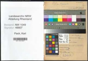 Entnazifizierung Karl Pack , geb. 24.01.1904 (Verwaltungsangestellter)