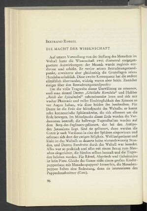 Die Macht Der Wissenschaft