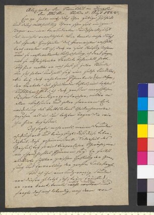 Brief von Humboldt, Alexander von an Müller, Friedrich Theodor Adam Heinrich von