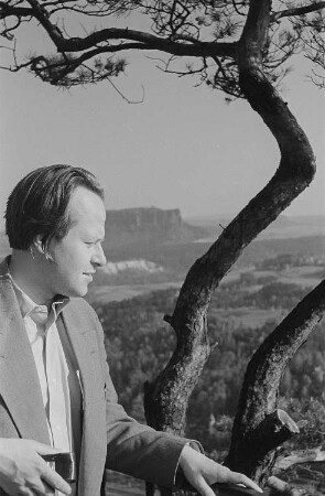 Roger Rössing auf der Aussichtsplattform der Bastei