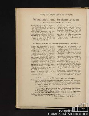 Wandtafeln und Zeichenvorlagen.