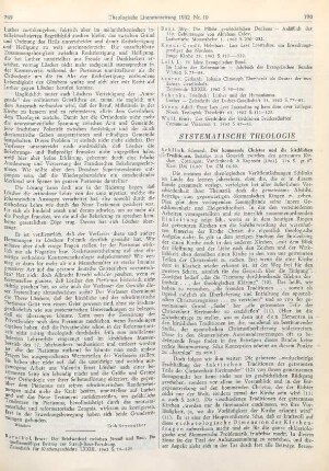 770-773 [Rezension] Schlink, Edmund, Der kommende Christus und die kirchlichen Traditionen