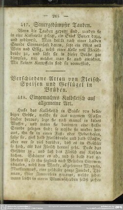 Verschiedene Arten von Fleisch-Speisen und Geflügel in Brühen