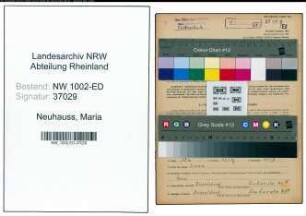 Entnazifizierung Maria Neuhauss, geb. 24.12.1891 (Lehrerin)