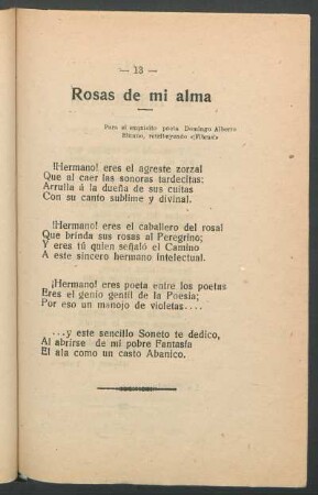 Rosas de mi alma : Para el exquisito poeta Domingo Alberto Blunno, retribuyendo "FIbras!"